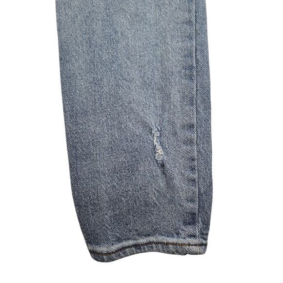 Ashley Mason Jeans 9 Bleached Stone Washed Light Denim Ripped Destroyed Mom - Picture 6 of 14